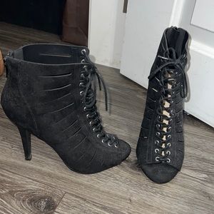 Womens black booties